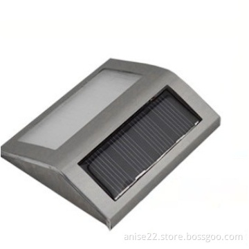 LED Solar Powered Outdoor Garden Fence Wall Gutter Path stair Light Lamp